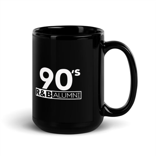 90's R&B ALUMNI 90's Logo Black Glossy Mug