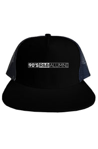 90's R&B ALUMNI Trucker Hat _ Black