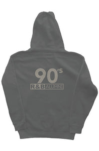 90's R&B ALUMNI Hoodie Logo 2 Navy w Grey