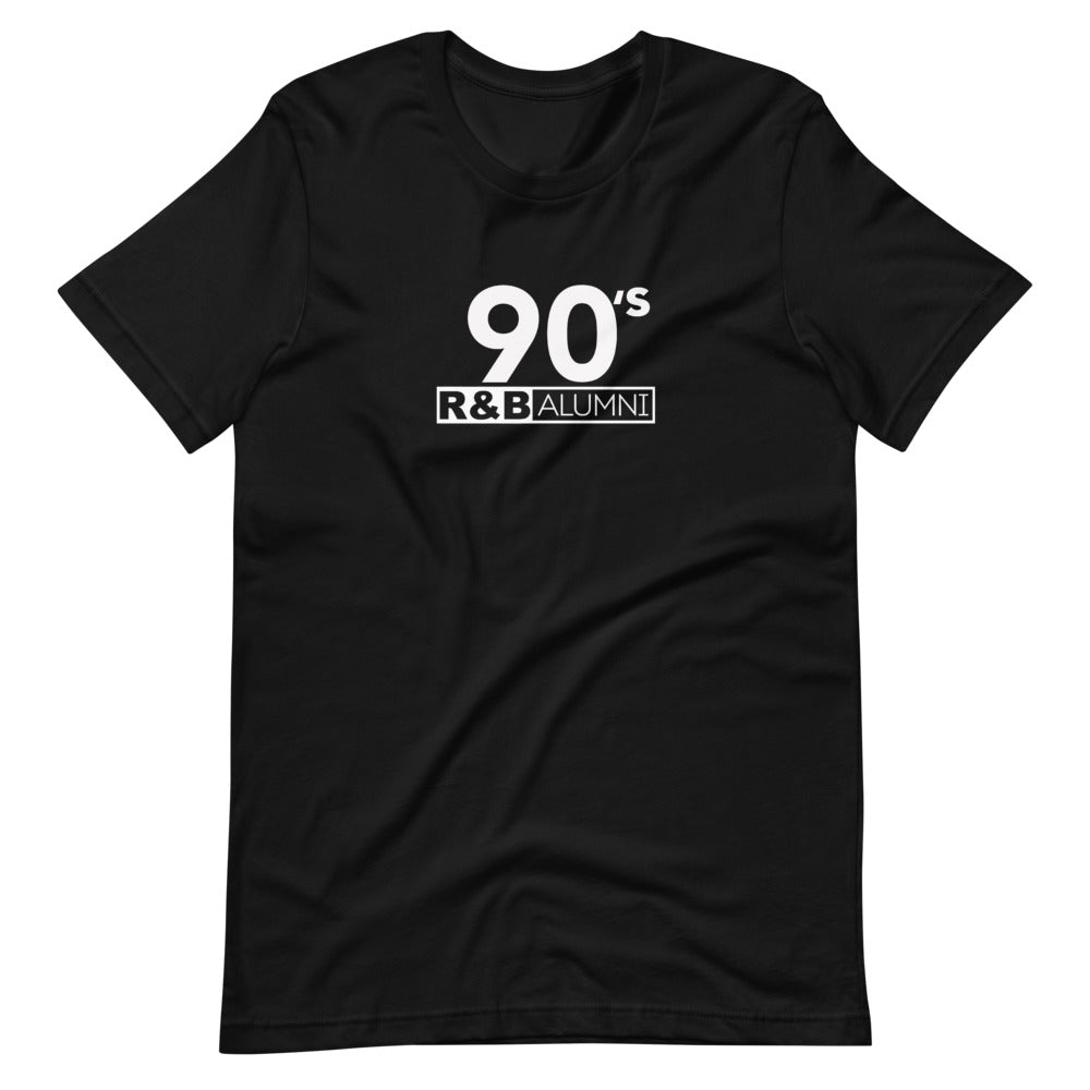 90's R&B ALUMNI (2) T-Shirt_Multiple Colors with White