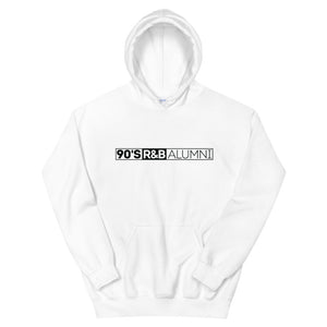 90's R&B ALUMNI_Hoodie_White w Black