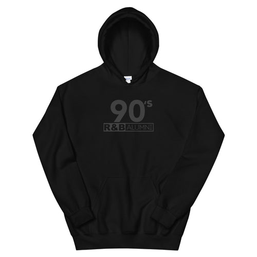 90's R&B ALUMNI 2 Hoodie Black on Black