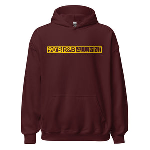 90's R&B ALUMNI Hoodie Multiple Colors w Gold Logo