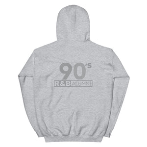 90's R&B ALUMNI Hoodie Grey on Grey Light