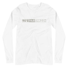 Load image into Gallery viewer, 90&#39;s R&amp;B ALUMNI Long Sleeve Tee w GREY Logo 1